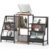 Bikoney Record Player Stand - 6-Tier Vinyl Record Storage for Up to 280 Albums, Holder for Living Room view 1