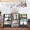 Bikoney Record Player Stand - 6-Tier Vinyl Record Storage for Up to 280 Albums, Holder for Living Room view 3