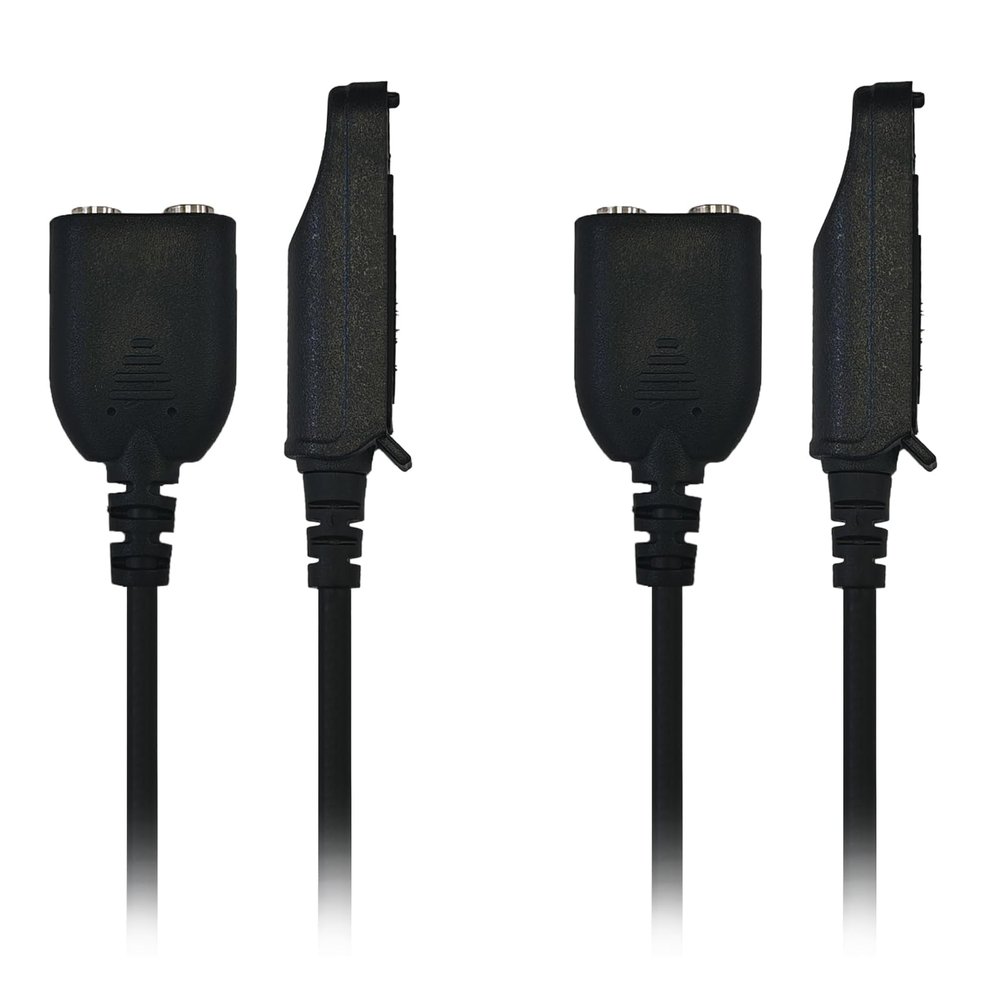 2 Pack UV-9R Plus Shoulder Mic Adapter 2pin Earpiece for GT-3WP Waterproof Walkie Talkie UV-9R Pro Cord Connector to UV-5R
