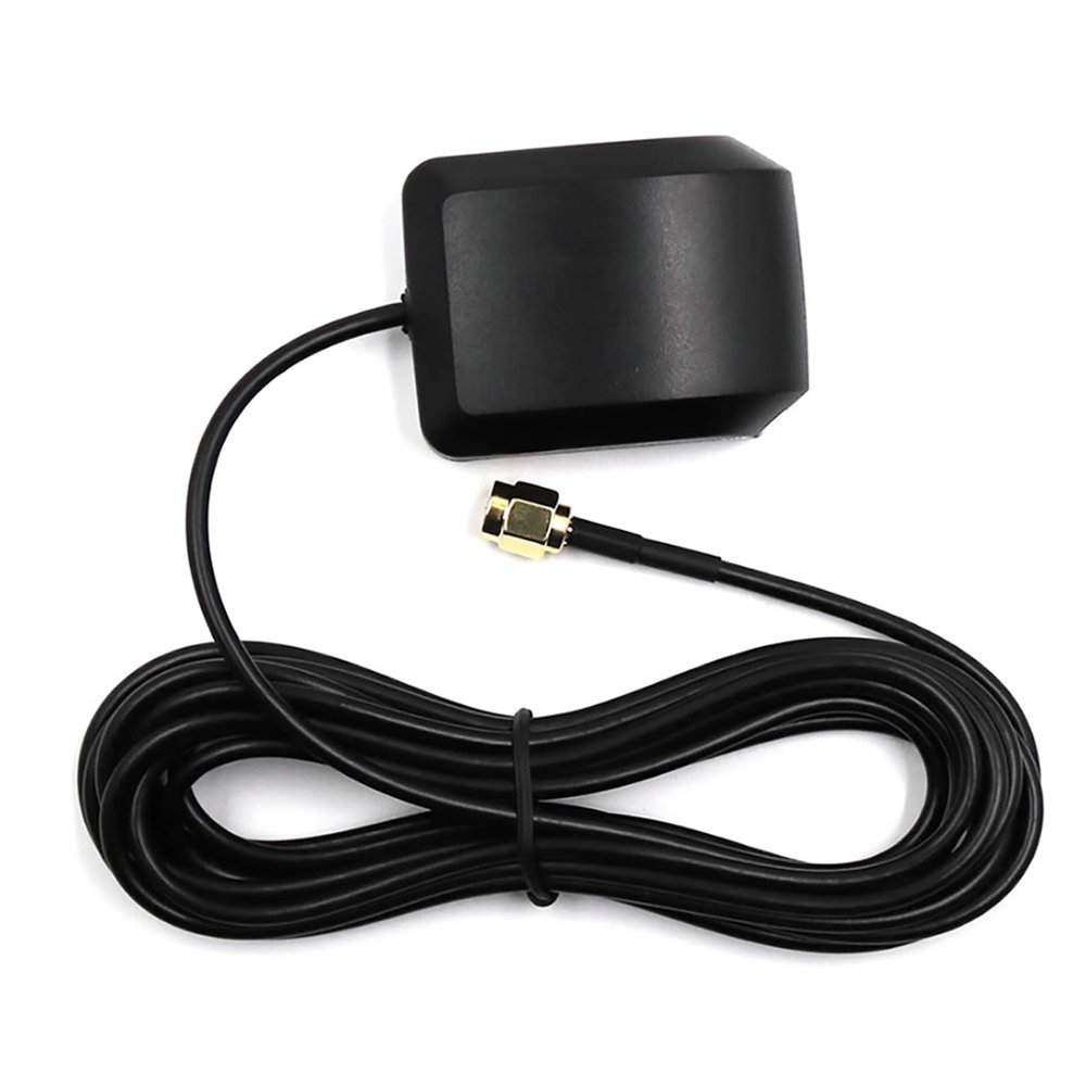 Geekstory Active GPS+GLONASS Navigation Antenna with SMA Male Connector 33dB Gain GPS External Antenna 3m Cable for Vehicle GPS Navigation System Module GPS Tracker Locator Real Time Tracking