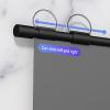 Metal Anti-light Projection Cloth Screen 60"/72" Wall-mounted Manual Roll-Up Projector Screen Support Double Sided Projection for Home Theater backyard Outdoor Indoor, 2 Styles(4K anti-light,16:9 72in view 4