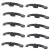 FOTN 10 Packs Black Arc Push Button Pull Lock Handle Lock for Caravan, RV, Cupboard, Yacht, Boat Cabinet Furniture Drawer, Zinc Alloy Handle Hanging Latch Lock for Caravan RV Cabinet view 1