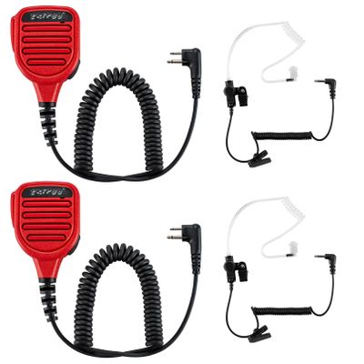 ERIPHA Speaker Microphone Shoulder Waterproof IP56 Compatible with Motorola SP200D CLS 1110 Two Way Radio and 3.5mm Earpiece