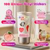 100pcs Book Stickers for Kindle, IPAD & Water Bottles - Spicy Spooky Vinyl Stickers, Booktok & Romance Themed view 4