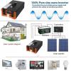 10000/12000w Power Inverter,24/48/60/72/96v Dc to Ac, Lcd Display&Lighting for Power Converter,Outdoor Activities,Emergency,Vehicles Truck Rv Solar,12000w72Vto110V view 2