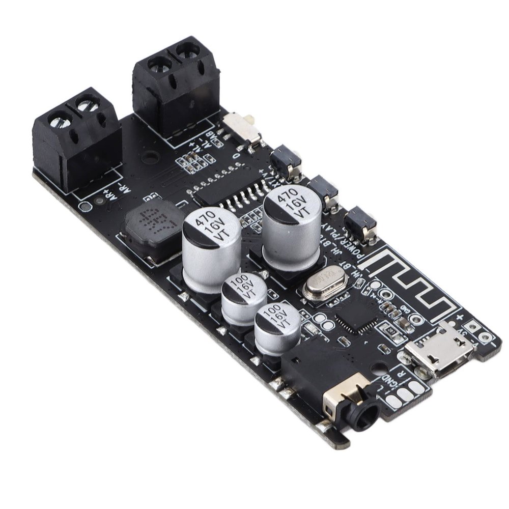 Miskall Audio Amplifier, Digital Amplifier Board Stable Stereo Power Amplifier Module with Buttons for Car Computer Home Theater Audio