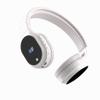 T.TAOMI FM Radio Headphones, Wireless Radio Headset for Mowing Cycling Jogging Portable Radio with USB Power LED Display, Easy to Use, 3.5mm Jack, Gifts for Seniors Elderly(White) view 1