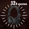T.TAOMI FM Radio Headphones, Wireless Radio Headset for Mowing Cycling Jogging Portable Radio with USB Power LED Display, Easy to Use, 3.5mm Jack, Gifts for Seniors Elderly(White) view 3