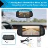 AutoZenith 7" Parking Rear View Monitor Mirror Screen Compatible with Truck Reversing Camera view 2