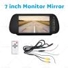AutoZenith 7" Parking Rear View Monitor Mirror Screen Compatible with Truck Reversing Camera view 3