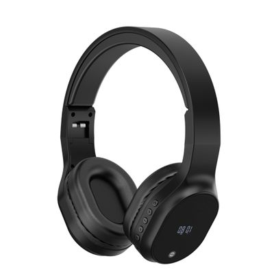 T.TAOMI FM Radio Headphones, Wireless Radio Headset for Mowing, Cycling, Jogging, Portable Radio with USB Power, LED Display Easy to Use, 3.5mm Jack, Gifts for Seniors Elderly(Black)