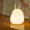 DEALFUN Cute Bunny Cartoon Nursery Night Lights, Rabbit Design Safe Silicone Soft LED Nursery Lamp for Toddler Room Decoration view 1