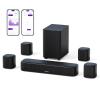ULTIMEA 7.1ch Virtual Surround Sound Bar, Sound Bar for Smart TV with 4 Surround Speakers, Peak Power 330W, Surround Sound System for TV, App Control, TV Soundbar with Subwoofer, Opt/AUX/BT, Aura A40 view 1