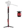 IFOOTAGE 71" Professional Monopod&Quick Release System,Carbon Fiber Monopod for DSLR Cameras, Portable Travel Camera Monopod with feet Max Load 17.64 lbs,Cobra 3 C180F with CB3-QRM01 view 1