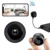 Generic Security Camera Indoor Built in WiFi, Smart Cameras for Home Security, 1080p HD 360 Rotation Video, Motion Detection Alarm, Loop Recording, Time Display, Night Vision, Remote Control, Black view 3