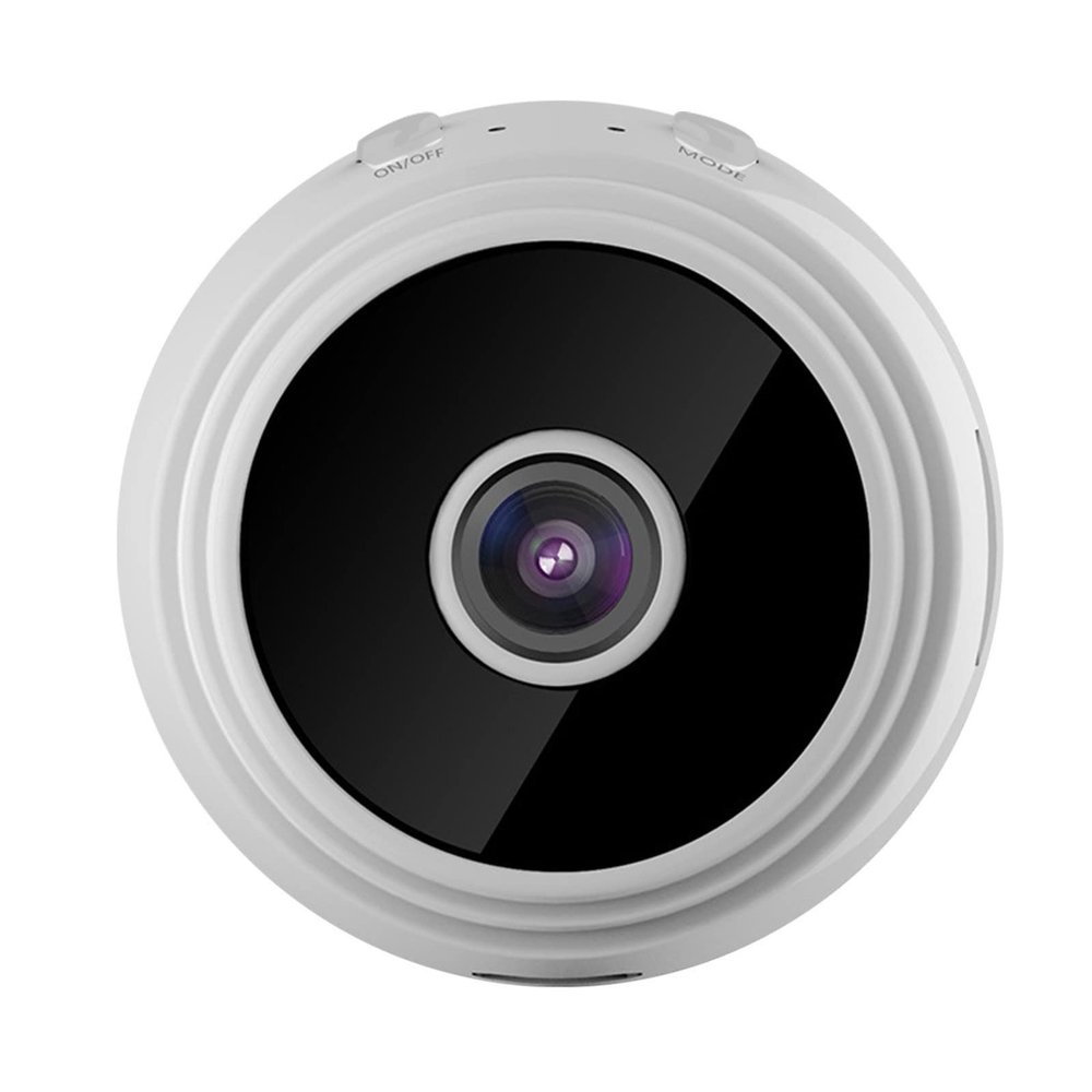 Generic Security Camera Indoor Built in WiFi, Smart Cameras for Home Security, 1080p HD 360 Rotation Video, Motion Detection Alarm, Loop Recording, Time Display, Night Vision, Remote Control, White