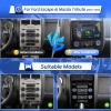 Leadfan Android 11 Car Stereo for Ford Escape Kuga Mazda Tribute 2007-2012 Radio Wireless Apple CarPlay Android Auto, 9" IPS Touch Screen Audio Player with WiFi GPS Navi Bluetooth FM Rear Camera SWC view 2