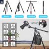 Aluminum Alloy Horizontal Tripod INNOREL YT284A with Rotatable Multi-Angle Center Column,29mm Tube Professional Camera Tripod Monopod for Digital DSLR Video Camcorder Overhead Shooting Load 20kg view 2