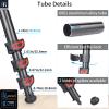 Aluminum Alloy Horizontal Tripod INNOREL YT284A with Rotatable Multi-Angle Center Column,29mm Tube Professional Camera Tripod Monopod for Digital DSLR Video Camcorder Overhead Shooting Load 20kg view 4