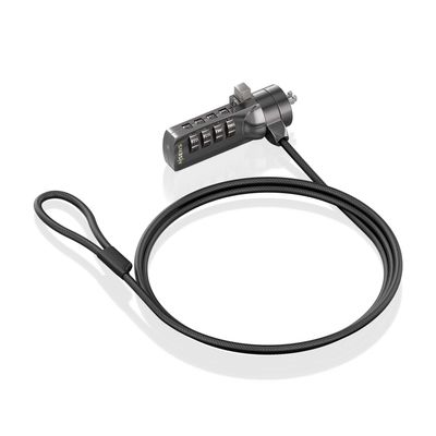 AISENS Safety Cable ASLK-D40N03-BK 1.5 m