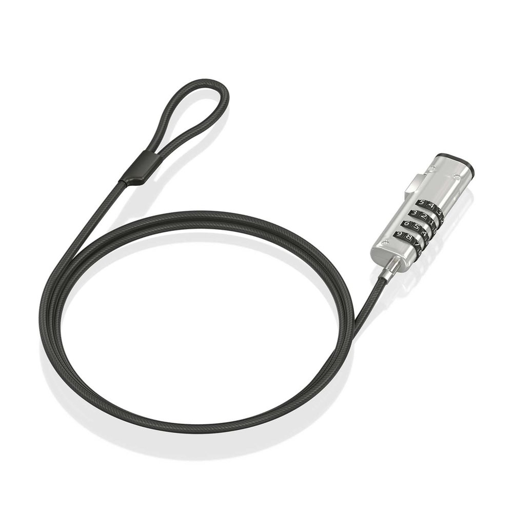 AISENS Safety Cable ASLK-D50N05-BK 1.5 m