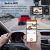 1080P FHD WiFi Car Dash Cam, Car Driving Recorder Whit Front and Rear Inside HD Night Vision G-Sensor Loop Recording APP Remote 170Wide Angle 24H Parking Mode (Num.B-No-WiFi F+R) view 4