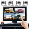 4-Channel 1080P Backup Camera for Truck/RV/Semi Trailer/Van/Cars 10.2inch Touch Monitor with DVR Recording/Playback/Bluetooth/FM Radio/Music/Video Player view 1