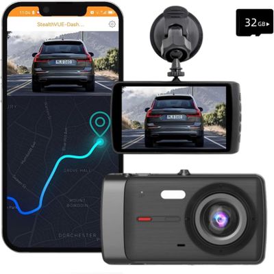 1080P FHD WiFi Car Dash Cam, Car Driving Recorder Whit Front and Rear Inside HD Night Vision G-Sensor Loop Recording APP Remote 170Wide Angle 24H Parking Mode (Num.C-No-WiFi F)