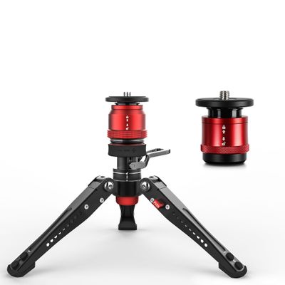 IFOOTAGE Mini Tripod for Camera&Quick Release System,Professional Tabletop Tripod with Pedal for Photography, Small Tripod Max Load up to 17.64 lbs, Desktop Tripod Compatible with Sony, Nikon, Canon D