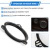VekAuto 2 Pcs Speaker Spacer Ring Tweeter Speaker Spacer Adapter for TOYOTA COROLLA 1998-2013 Waterproof for 6.5'' ABS Black view 3