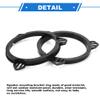 VekAuto 2 Pcs Speaker Spacer Ring Tweeter Speaker Spacer Adapter for TOYOTA COROLLA 1998-2013 Waterproof for 6.5'' ABS Black view 4