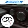 VekAuto 2 Set Speaker Spacer Ring Tweeter Speaker Spacer Adapter for Mitsubishi Lancer 2008-2017 Waterproof for 6.5'' ABS Black Front Rear view 2