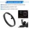 VekAuto 2 Set Speaker Spacer Ring Tweeter Speaker Spacer Adapter for Mitsubishi Lancer 2008-2017 Waterproof for 6.5'' ABS Black Front Rear view 3
