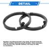 VekAuto 2 Set Speaker Spacer Ring Tweeter Speaker Spacer Adapter for Mitsubishi Lancer 2008-2017 Waterproof for 6.5'' ABS Black Front Rear view 4