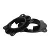VekAuto 2 Pcs Speaker Spacer Ring Tweeter Speaker Spacer Adapter for Toyota Camry 2002-2017 Waterproof for 6.5'' ABS Black Front view 1