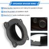 VekAuto 2 Pcs Speaker Spacer Ring Tweeter Speaker Spacer Adapter for Toyota Camry 2002-2017 Waterproof for 6.5'' ABS Black Front view 3