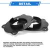 VekAuto 2 Pcs Speaker Spacer Ring Tweeter Speaker Spacer Adapter for Toyota Camry 2002-2017 Waterproof for 6.5'' ABS Black Front view 4