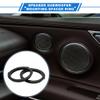VekAuto 2 Pcs Speaker Spacer Ring Tweeter Speaker Spacer Adapter for Ford Escape 2012-2022 Waterproof for 6.5'' ABS Black Front Rear view 2