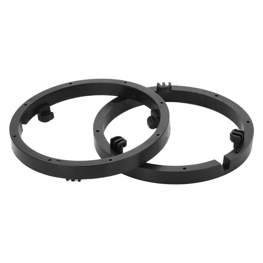 VekAuto 2 Pcs Speaker Spacer Ring Tweeter Speaker Spacer Adapter for Mitsubishi Mirage 2014-2020 Waterproof for 6.5'' ABS Black Front Rear