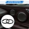 VekAuto 2 Pcs Speaker Spacer Ring Tweeter Speaker Spacer Adapter for Mitsubishi Mirage 2014-2020 Waterproof for 6.5'' ABS Black Front Rear view 2