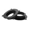 VekAuto 2 Pcs Speaker Spacer Ring Tweeter Speaker Spacer Adapter for Mazda CX-9 2016-2023 Waterproof for 6.5'' ABS Black Front view 1