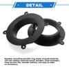 VekAuto 2 Pcs Speaker Spacer Ring Tweeter Speaker Spacer Adapter for Mazda CX-9 2016-2023 Waterproof for 6.5'' ABS Black Front view 4