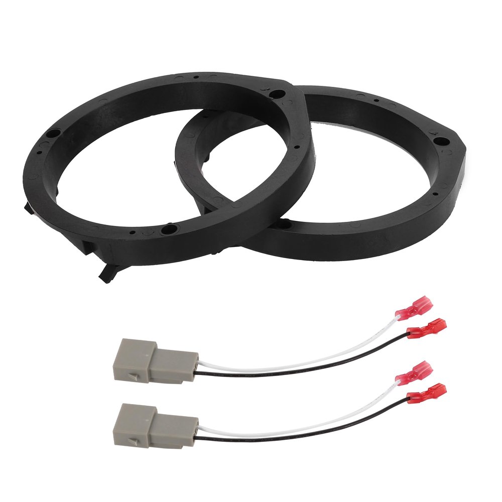VekAuto 2 Set Speaker Spacer Ring Tweeter Speaker Spacer Adapter for Honda Civic 2006-2011 Waterproof for 6.5'' ABS Black Front