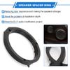 VekAuto 2 Set Speaker Spacer Ring Tweeter Speaker Spacer Adapter for Honda Civic 2006-2011 Waterproof for 6.5'' ABS Black Front view 3