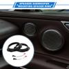VekAuto 2 Set Speaker Spacer Ring Tweeter Speaker Spacer Adapter for Ford Explore 2000-2006 Waterproof for 6.5'' ABS Black Front view 2