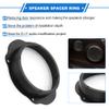VekAuto 2 Set Speaker Spacer Ring Tweeter Speaker Spacer Adapter for Ford Explore 2000-2006 Waterproof for 6.5'' ABS Black Front view 3