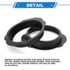 VekAuto 2 Set Speaker Spacer Ring Tweeter Speaker Spacer Adapter for Ford Explore 2000-2006 Waterproof for 6.5'' ABS Black Front view 4