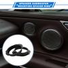VekAuto 2 Pcs Speaker Spacer Ring Tweeter Speaker Spacer Adapter for Ford C-Max 2003-2010 Waterproof for 6.5'' ABS Black Front view 2
