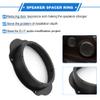 VekAuto 2 Pcs Speaker Spacer Ring Tweeter Speaker Spacer Adapter for Ford C-Max 2003-2010 Waterproof for 6.5'' ABS Black Front view 3