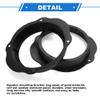 VekAuto 2 Pcs Speaker Spacer Ring Tweeter Speaker Spacer Adapter for Ford C-Max 2003-2010 Waterproof for 6.5'' ABS Black Front view 4